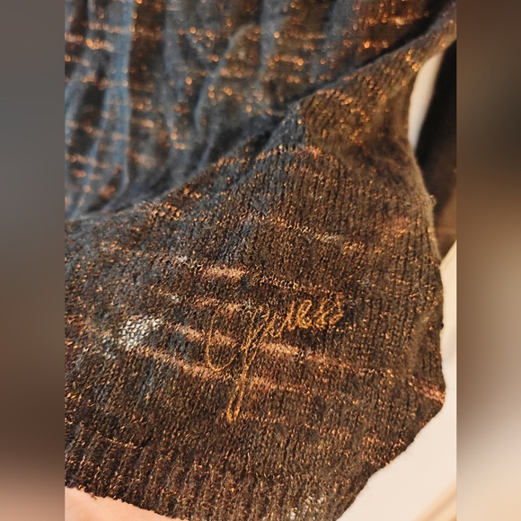GUESS Sheer Sparkly Thread Sweater XS - Picture 2 of 4